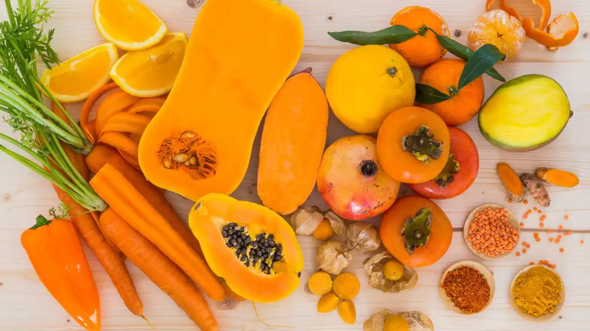 Pomarańczowe warzywa i owoce to produkty zalecane w diecie na serce.