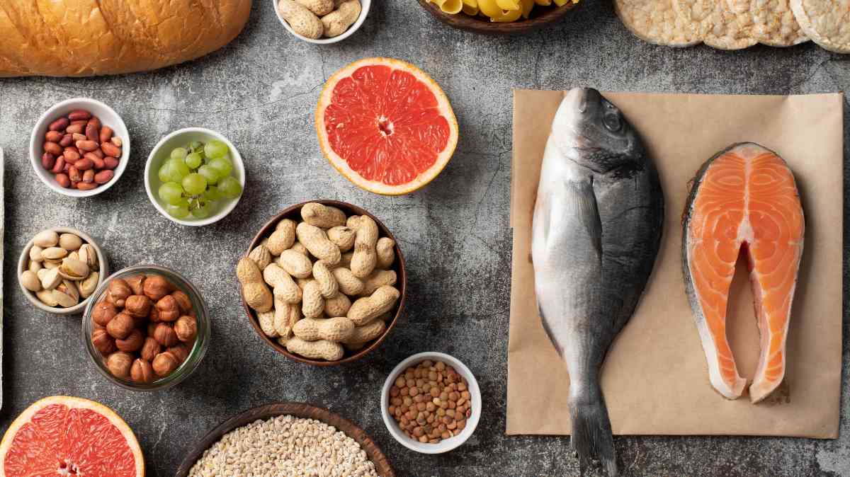 orzechy i ryby - źródła zdrowych tłuszczów 